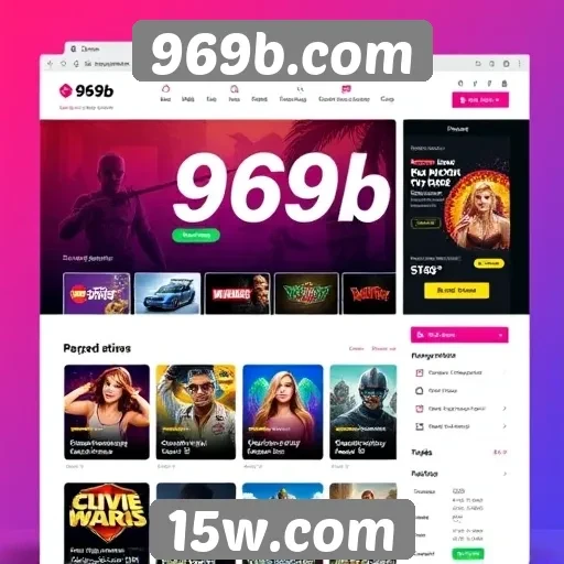 Análise da interface de usuário do site 969b.com